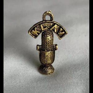 Vintage Las Vegas KLAV Radio Vegas World Microphone Charm